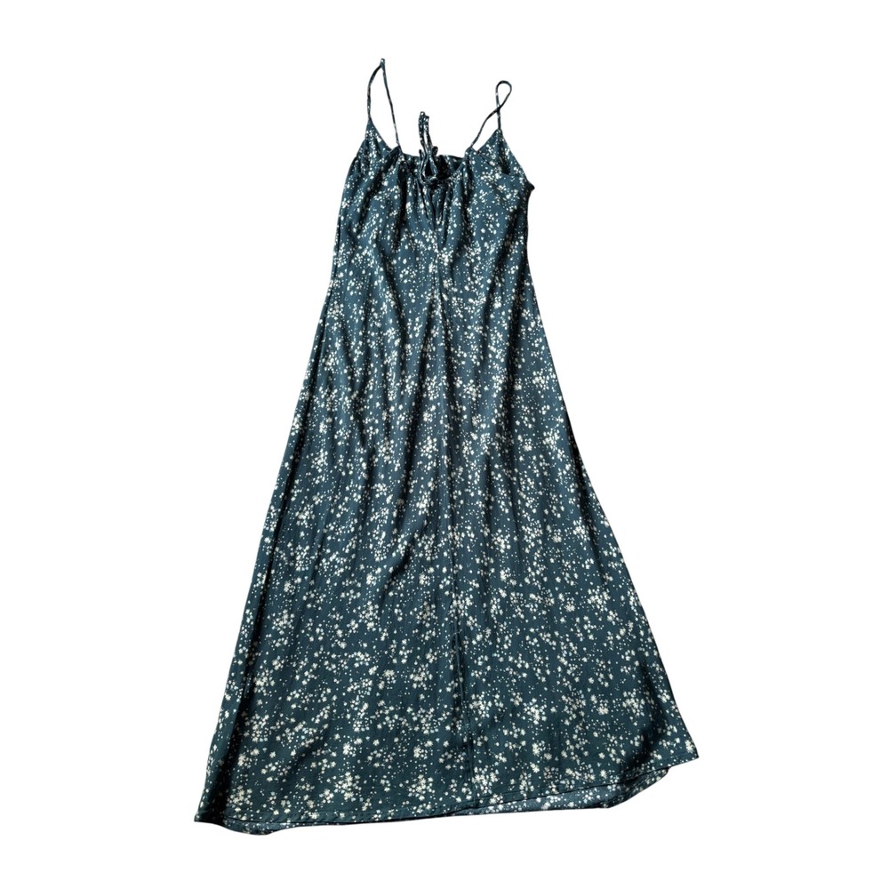 RVCA‎ Womens Dark Green Floral Print Maxi Slip Dress Large